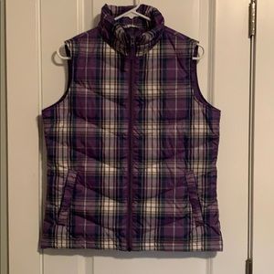 Lands’ End Purple Ladies Vest size small